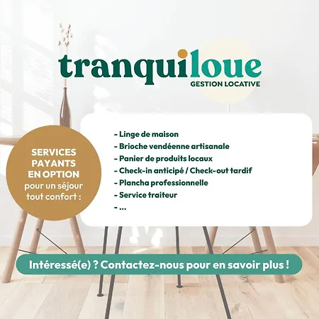 Ferienhaus Tranquiloue - Du Petit Bourg - Puy Du Fou Les Herbiers