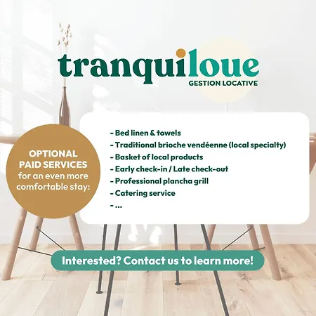 Ferienhaus Tranquiloue - Du Petit Bourg - Puy Du Fou *